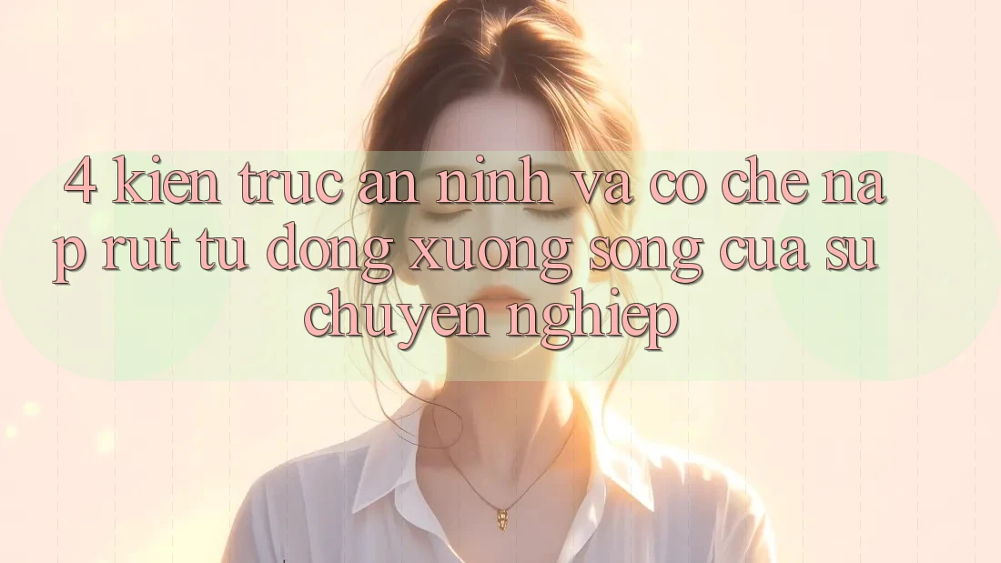 4. Kiến Trúc An ninh Và Cơ Chế Nạp Rút Tự Động: Xương Sống Của Sự Chuyên nghiệp 4. Kiến Trúc An ninh Và Cơ Chế Nạp Rút Tự Động: Xương Sống Của Sự Chuyên nghiệp