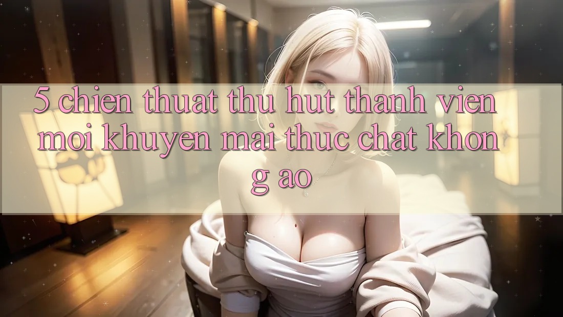 5. Chiến thuật Thu Hút Thành viên Mới: Khuyến Mãi Thực Chất, Không Ảo 5. Chiến thuật Thu Hút Thành viên Mới: Khuyến Mãi Thực Chất, Không Ảo