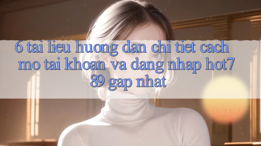 6. Tài liệu hướng dẫn Chi Tiết Cách Mở tài khoản Và Đăng Nhập hot789 Gấp Nhất 6. Tài liệu hướng dẫn Chi Tiết Cách Mở tài khoản Và Đăng Nhập hot789 Gấp Nhất