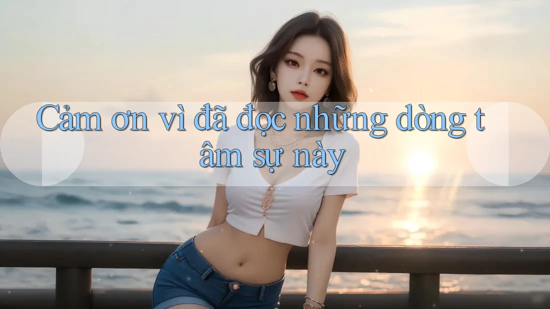 Cảm ơn vì đã đọc những dòng tâm sự này Cảm ơn vì đã đọc những dòng tâm sự này