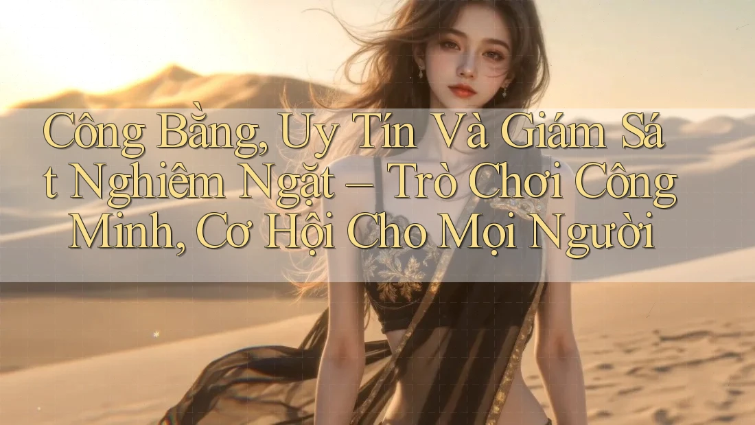 Công Bằng, Uy Tín Và Giám Sát Nghiêm Ngặt – Trò Chơi Công Minh, Cơ Hội Cho Mọi Người