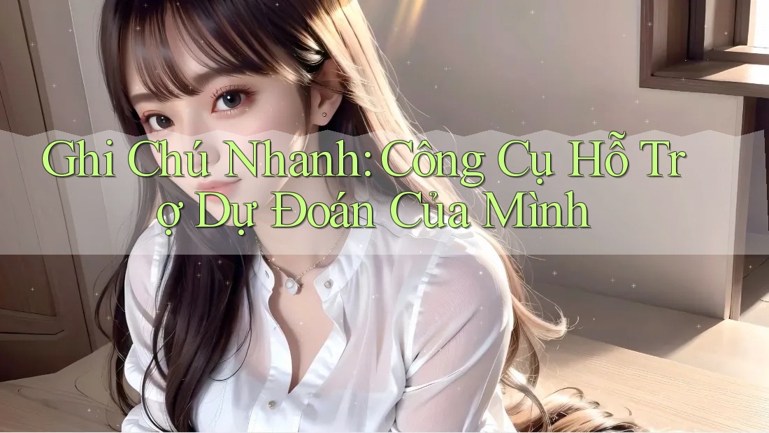 Ghi Chú Nhanh: Công Cụ Hỗ Trợ Dự Đoán Của Mình Ghi Chú Nhanh: Công Cụ Hỗ Trợ Dự Đoán Của Mình