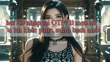 hot789 nhập sai OTP 11 mẹo hữu ích khắc phục, minh bạch nhất
