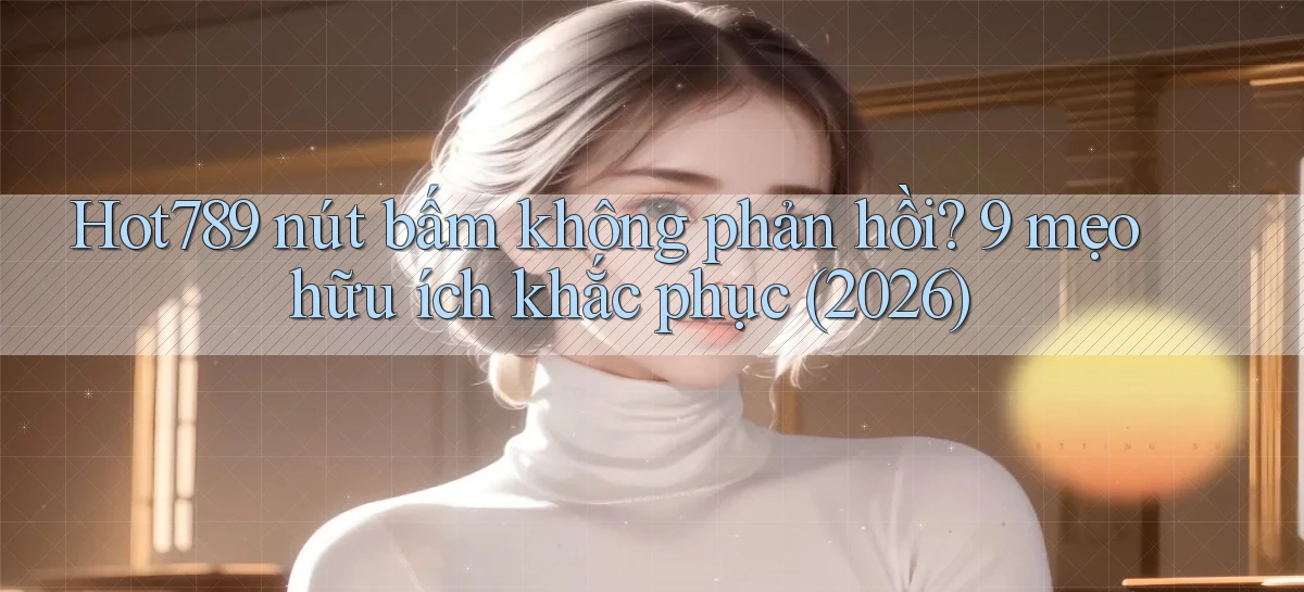 Hot789 nút bấm không phản hồi 9 mẹo hữu ích khắc phục (2026)