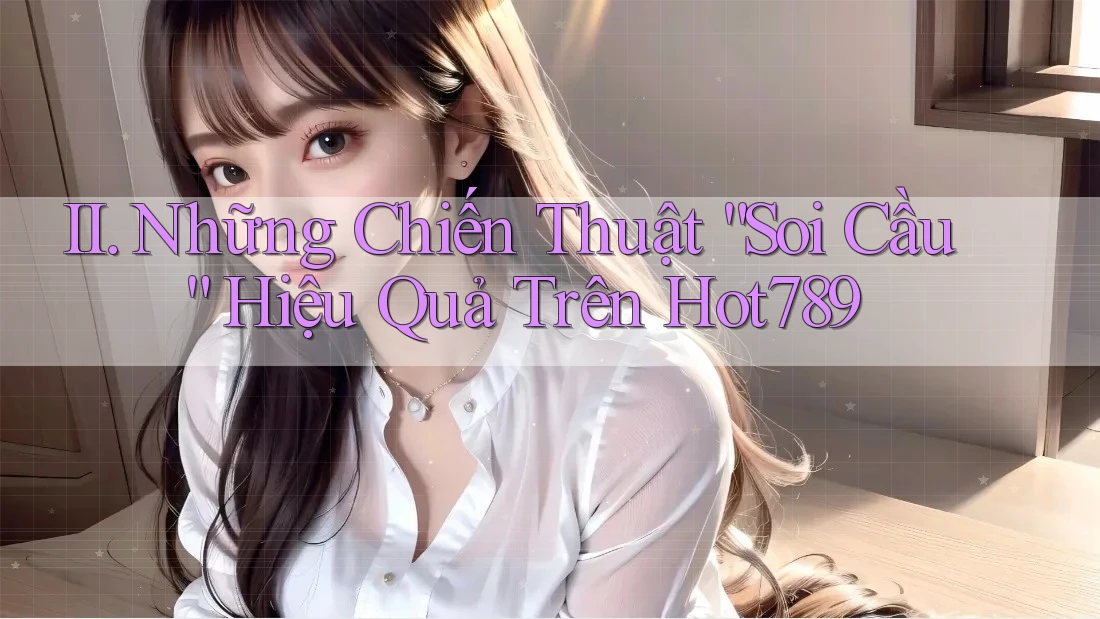 II. Những Chiến Thuật “Soi Cầu” Hiệu Quả Trên Hot789 II. Những Chiến Thuật “Soi Cầu” Hiệu Quả Trên Hot789