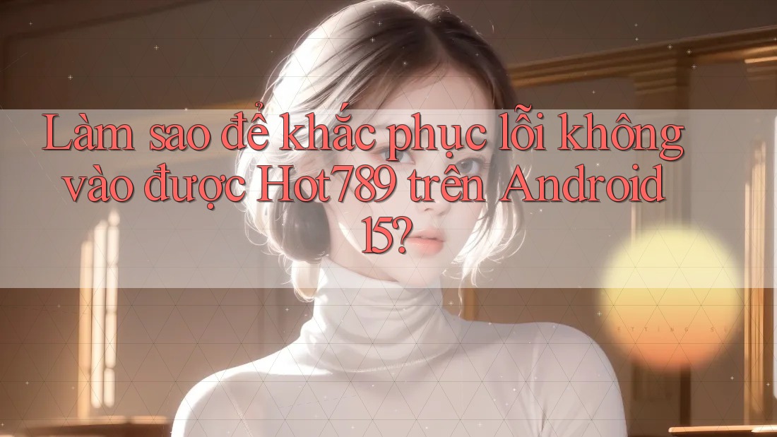 Làm sao để khắc phục lỗi không vào được Hot789 trên Android 15?