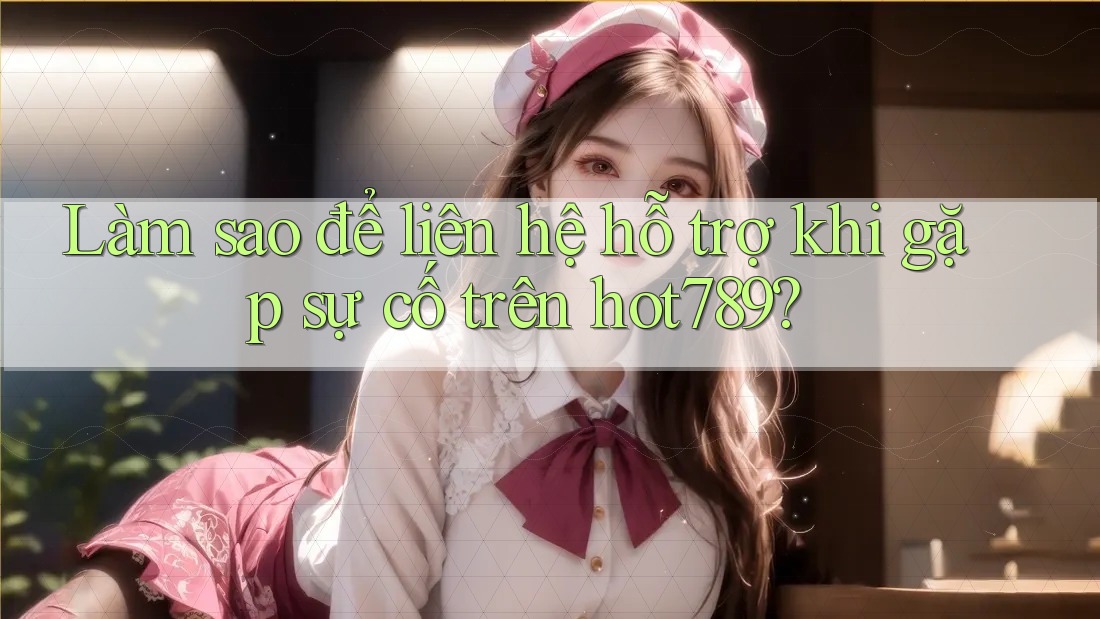 Làm sao để liên hệ hỗ trợ khi gặp sự cố trên hot789?