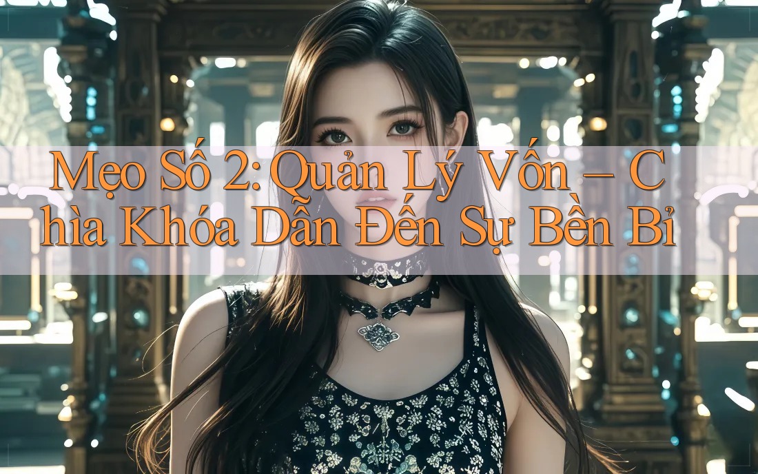 Mẹo Số 2: Quản Lý Vốn – Chìa Khóa Dẫn Đến Sự Bền Bỉ Mẹo Số 2: Quản Lý Vốn – Chìa Khóa Dẫn Đến Sự Bền Bỉ