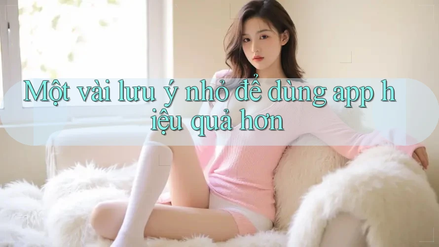 Một vài lưu ý nhỏ để dùng app hiệu quả hơn Một vài lưu ý nhỏ để dùng app hiệu quả hơn