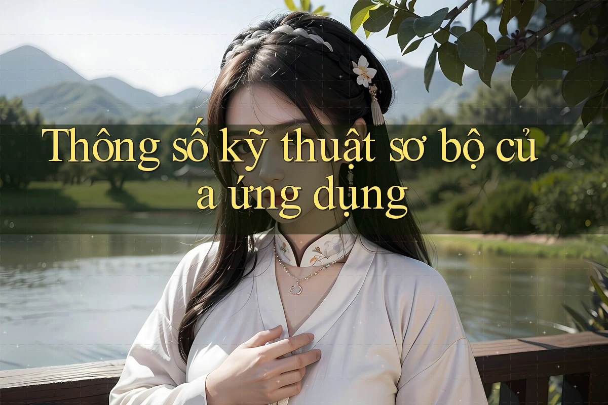 Thông số kỹ thuật sơ bộ của ứng dụng Thông số kỹ thuật sơ bộ của ứng dụng