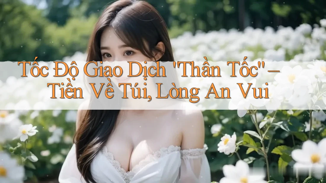 Tốc Độ Giao Dịch “Thần Tốc” – Tiền Về Túi, Lòng An Vui Tốc Độ Giao Dịch “Thần Tốc” – Tiền Về Túi, Lòng An Vui